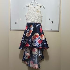 Floral speechless girls dress